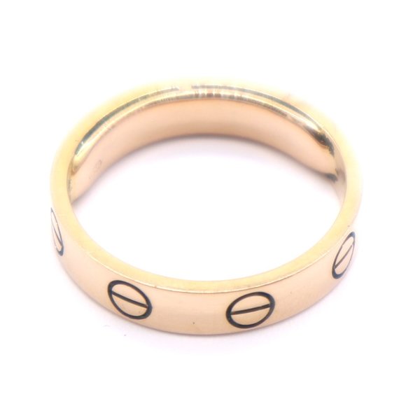 Cartier #43681 Rose Pink 18k Gold Love Wedding Band 3.5mm Wide Size 50 4.25 Ring - Picture 7 of 9